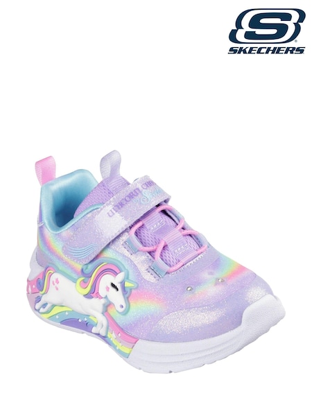 Skechers Pink Unicorn Chaser Trainers (AE6405) | £44