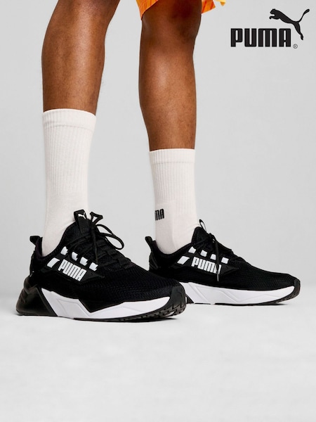 Puma Coal black Mens Retaliate 3 Running Shoes (AE6474) | £60