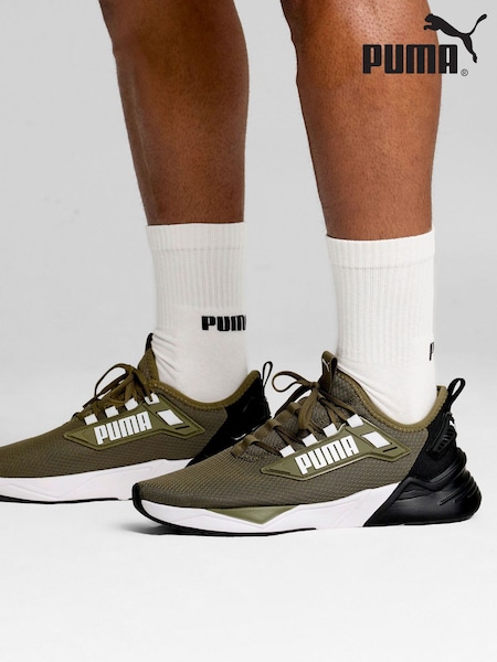 Puma Green Mens Retaliate 3 Running Shoes (AE6480) | £60