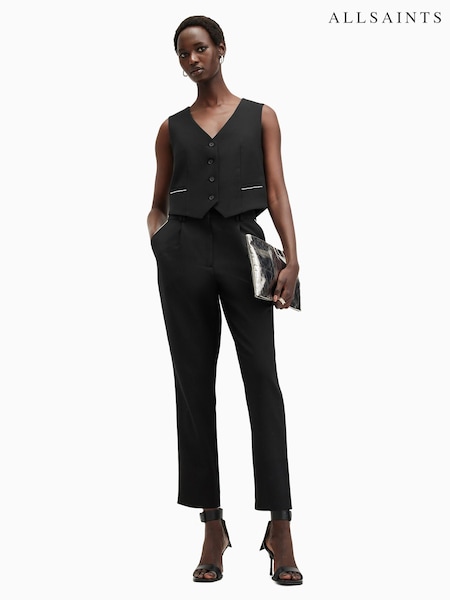 AllSaints Black Atlas Krys Trousers (AE6542) | £199