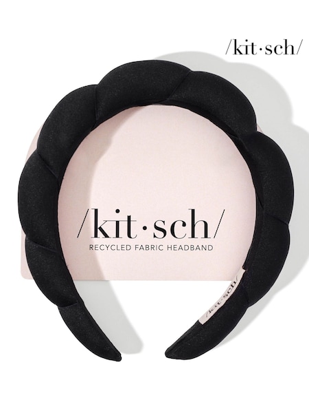 Kitsch Puffy Cloud Fashion Black Headband (AE6805) | £10