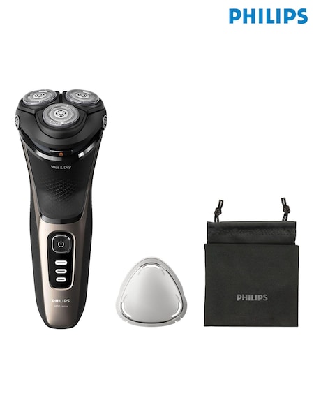 Philips Wet & Dry Electric Shaver Series 3000 with 5D Flex  Pivot heads, Travel Pouch and Popup trimmer S3242/12 (AE6925) | £140