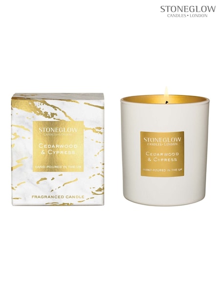 Stoneglow White 120ml Luna Cedarwood & Cypress Reed Diffuser (AE8698) | £29
