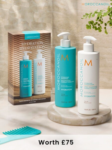 Moroccanoil Hydrating Shampoo and Conditioner Duo Gift Set 500ml (worth £75) (AE8776) | £45