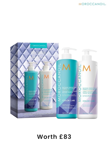 Moroccanoil Blonde Shampoo and Conditioner Duo Gif Set 500ml (worth £83) (AE8777) | £60