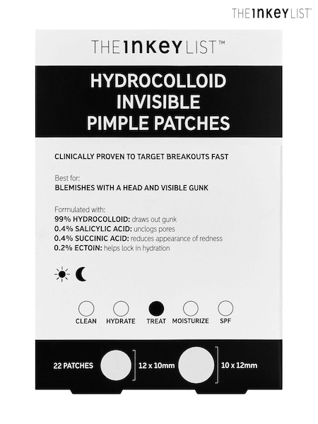The INKEY List Hydrocolloid Pimple Patches 22pcs (AE8858) | £7.50