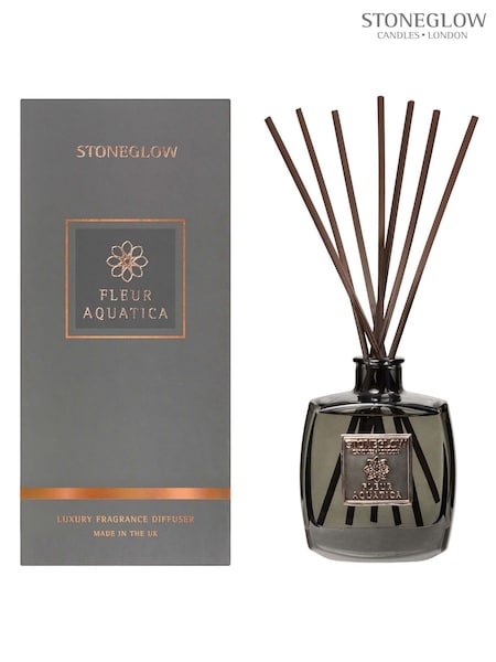 Stoneglow Fleur Aquatica Metallique Reed Diffuser (AE8964) | £42
