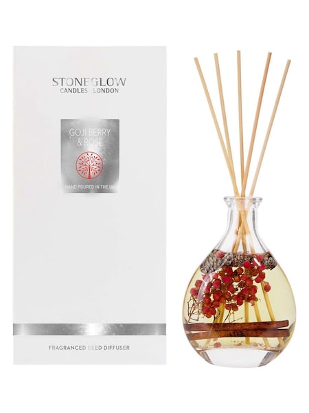 Stoneglow Red 180ml Natures Gift Goji Berry and Rose Reed Diffuser (AE8974) | £35