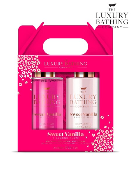 The Luxury Bathing Company Sweet Vanilla and Almond Gaze Glamorous Glow Gift Set (AF0435) | £7.50