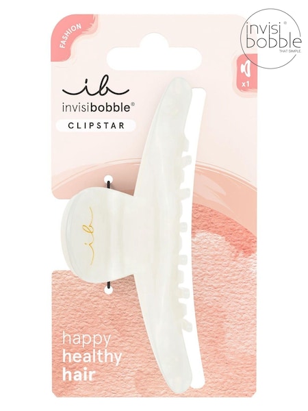 Invisibobble Clipstar Large - White Clawdia Tortoise (AF0705) | £9