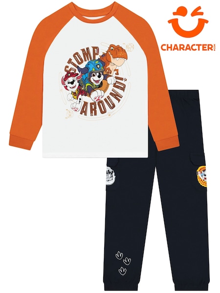 Orange - Character Paw Patrol Long Sleeve T-shirt And Joggers Set
