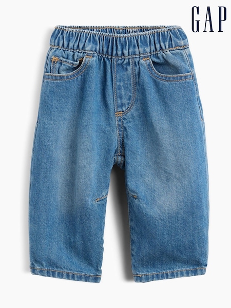 Blue - Gap Brannan Bear Pull On Barrel Jeans (0-24mths)