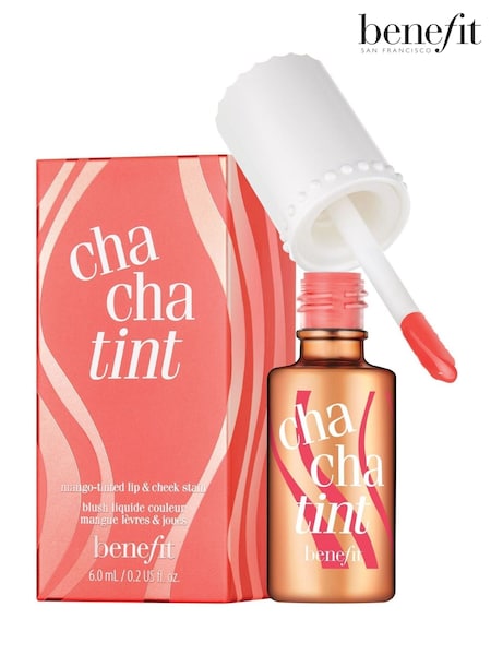 Benefit ChaCha Tint Mango Tinted Lip & Cheek Stain Blusher 6ml (AF5016) | £22.50