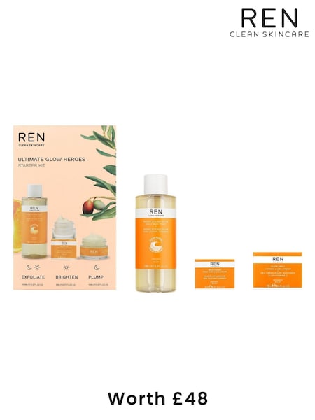 REN Ultimate Glow Heroes Starter Kit (Worth £48) (AF5537) | £35