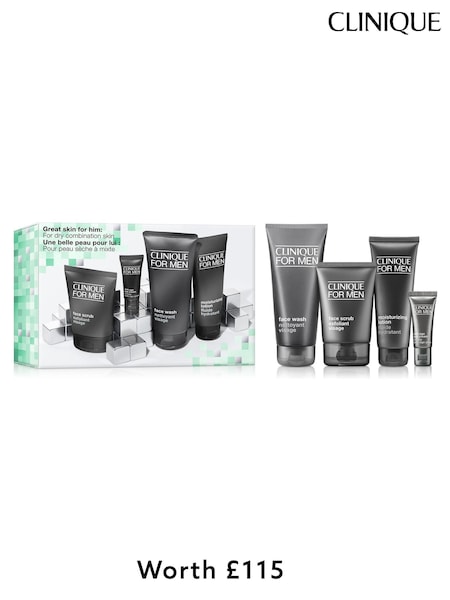 Clinique Mens Skincare Gift Set: Normal Skin Types (Worth £115) (AF5555) | £110