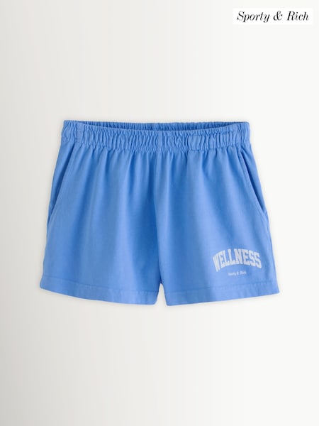 Sporty & Rich Blue Wellness Ivy Disco Shorts (AF5899) | £95