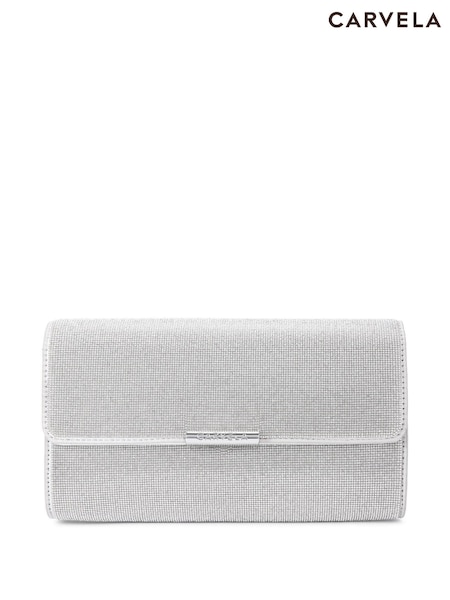 Carvela  Chrome Large Gala Clutch 2 Bag (AF6660) | £129