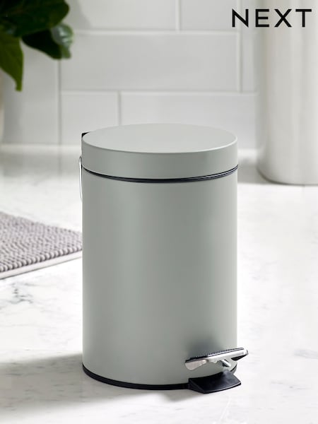 Light Grey Soft Close Pedal 3 Litre Bin (AF6732) | £12