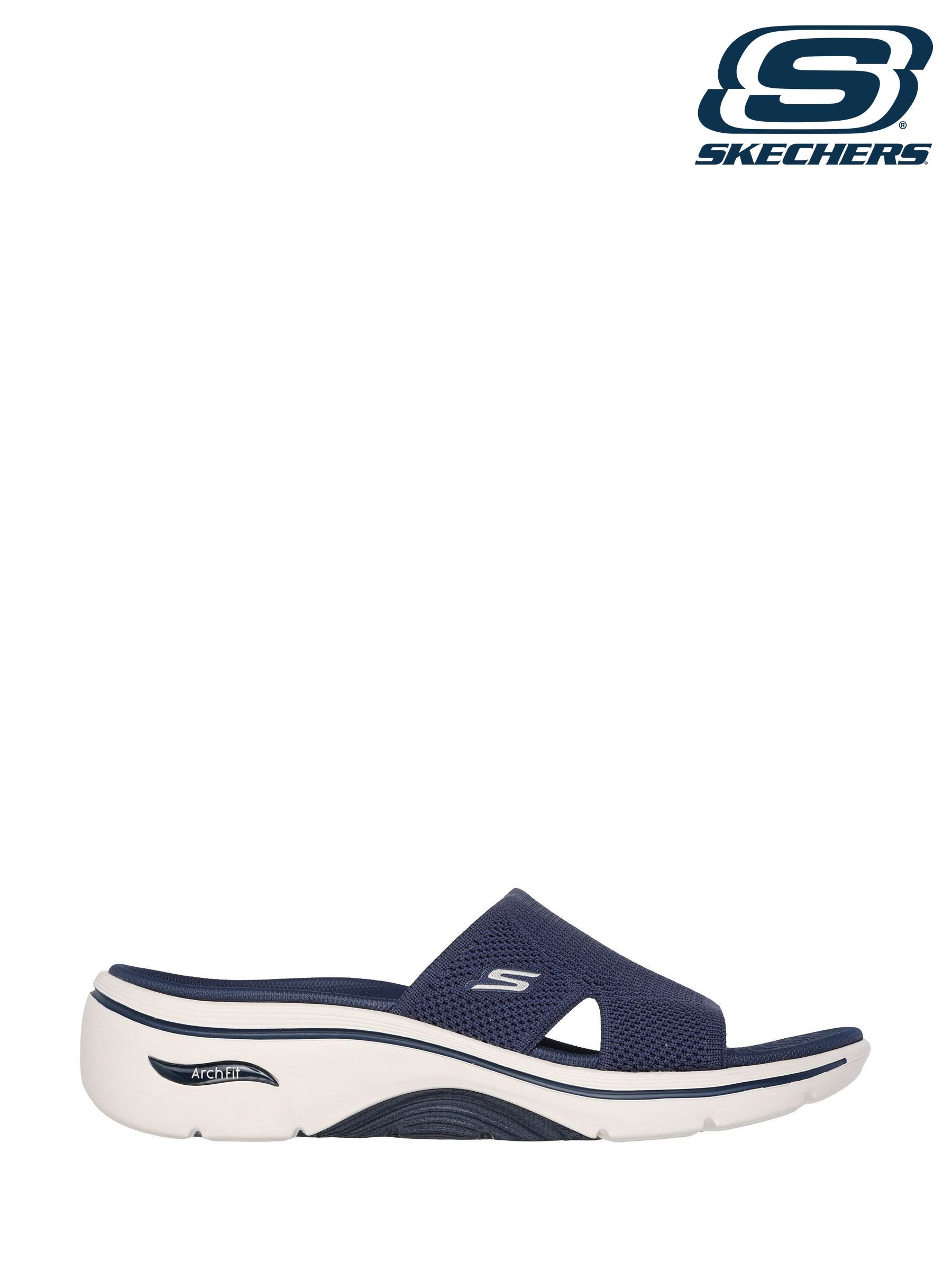 Buy Women s Blue Skechers Sandals Online Next UK