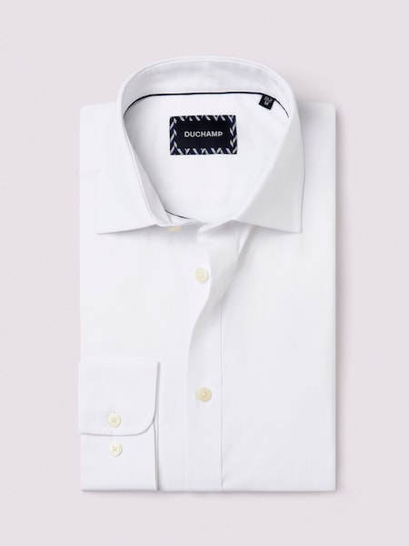 Duchamp Mens Poplin Stretch Shirt (AF7107) | £79