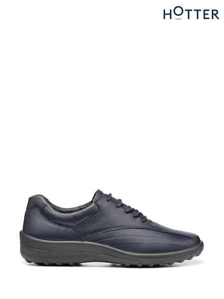 Hotter Blue Wide Fit Tone II Lace-Up Shoes (AF7136) | £89