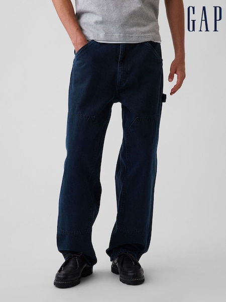 Dark Wash - Regular Gap Baggy Double-knee Carpenter Jeans