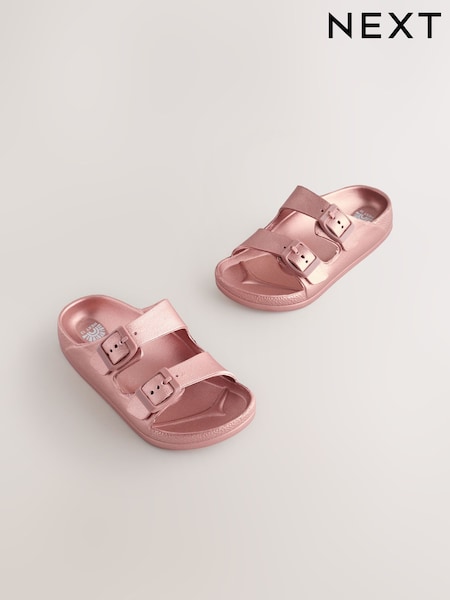 Pink Double Buckle Sandals (AF7463) | £10 - £13