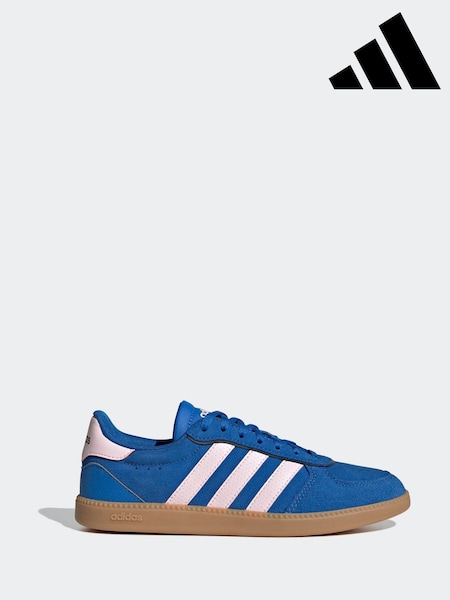 adidas Blue/Pink Breaknet Sleek Trainers (AF7567) | £50