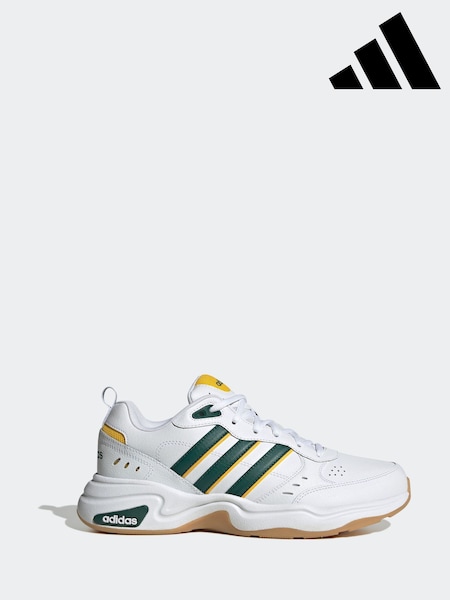 adidas White/Green Strutter Trainers (AF7865) | £55