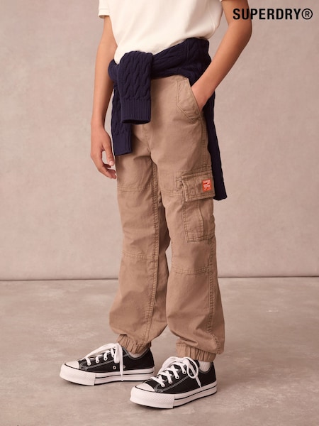 Superdry Tan Cargo Trousers (AG2075) | £33 - £37