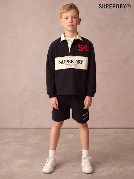 Superdry Navy Rugby Polo Colourblock Set (AG2076) | £38 - £40