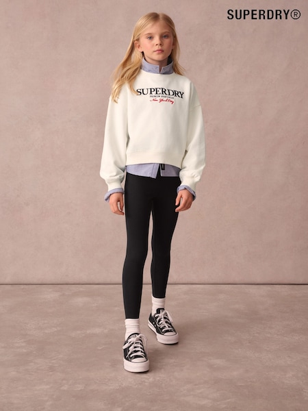 Superdry Navy/White Japan Half Zip Top And Leggings Set (AG2140) | £31 - £37