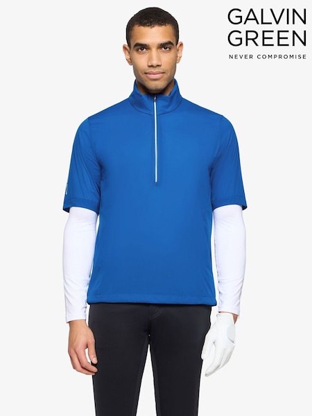 Blue - Regular Galvin Green Luis Windproof And Water Repellent Golf Jacket