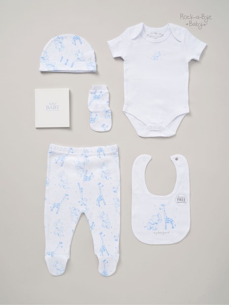Rock-A-Bye Baby Boutique Baby 100% Cotton 6 Piece Gift Set (AG2366) | £22