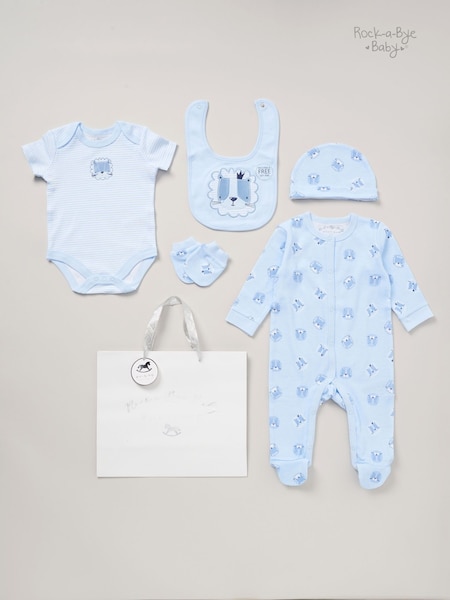 Rock-A-Bye Baby Boutique 100% Cotton 5 Piece Gift Set (AG2371) | £25