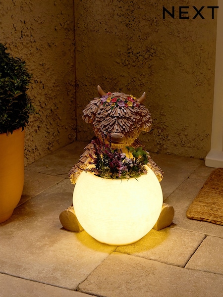 Natural Hamish Planter Outdoor Solar Light (AG2731) | £80