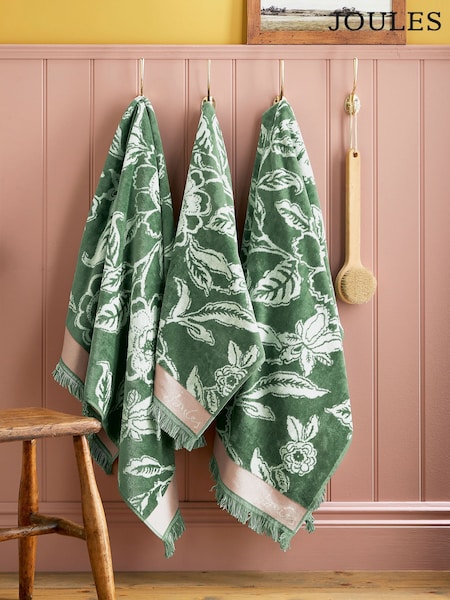 Joules Green 100% Cotton Juliette Towel (AG2842) | £15 - £45