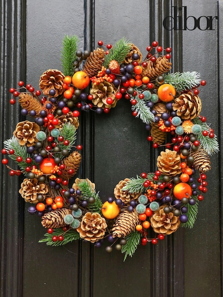 Dibor Orange Harvest Fruits Wreath (AG2855) | £48
