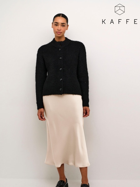 Kaffe Lotte Satin Elastic Waist Maxi Skirt (AG3181) | £60