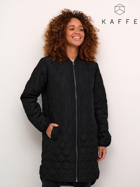 Kaffe Casual Fit Shalli Zipper Quilted Coat (AG3304) | £100
