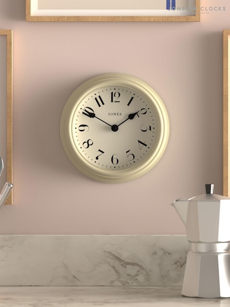 Jones Clocks Cream Frieze Wall Clock 23cm (AG3338) | £24
