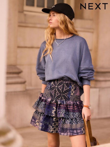 Purple Rara Mini Skirt (AG3537) | £25