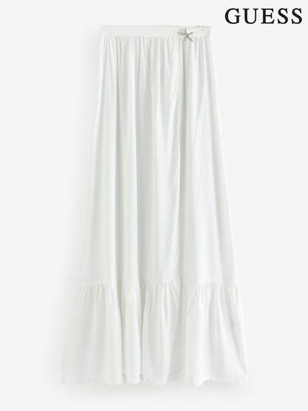 Guess Long Wrap Beach White Skirt (AG3712) | £85