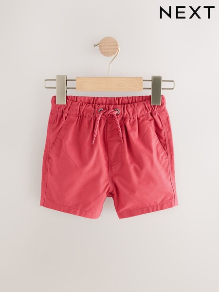 Soft Red Pull On Shorts (3mths-7yrs) (AG3791) | £5 - £7