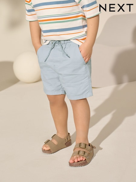 Pale Blue Pull On Shorts (3mths-7yrs) (AG3792) | £5 - £7