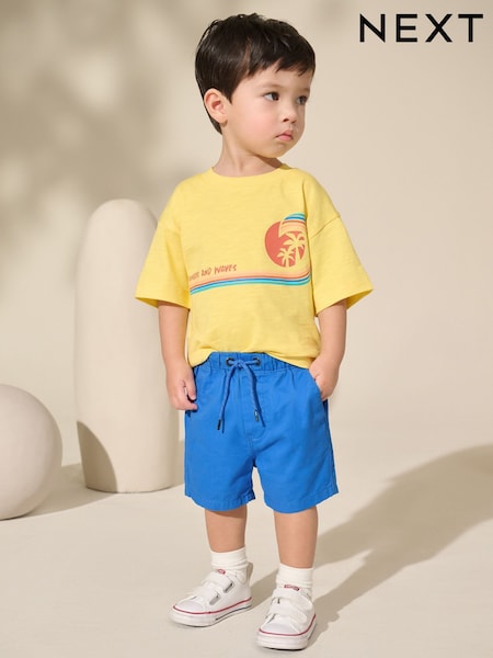 Cobalt Blue Pull On Shorts (3mths-7yrs) (AG3794) | £5 - £7