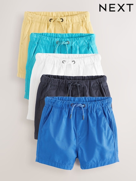 Bright Blues Pull On Shorts 5 Pack (3mths-7yrs) (AG3819) | £25 - £29