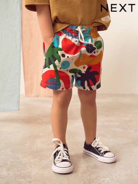 Multi Palm Print Pull On Shorts (3mths-7yrs) (AG3825) | £6 - £8
