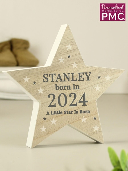 Personalised Born In Star Ornament by PMC (AG4162) | £16