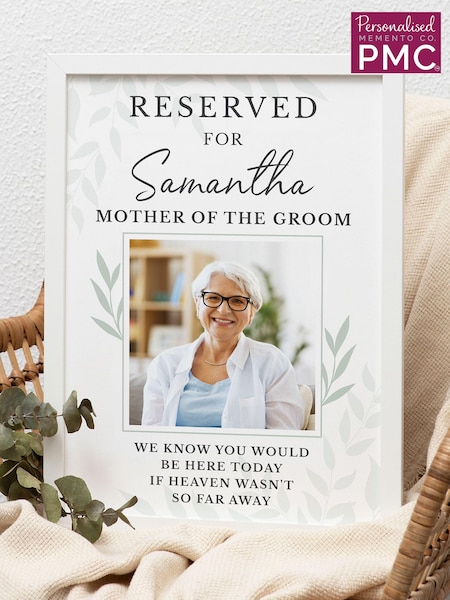 Personalised Reserved For Wedding Memorial Photo Frame by PMC (AG4165) | £18